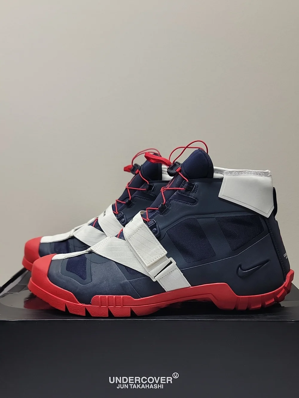 NIKE UNDERCOVER X SFB MOUNTAIN BOOTS SIZE 15 OBSIDIAN RED NEW IN BOX